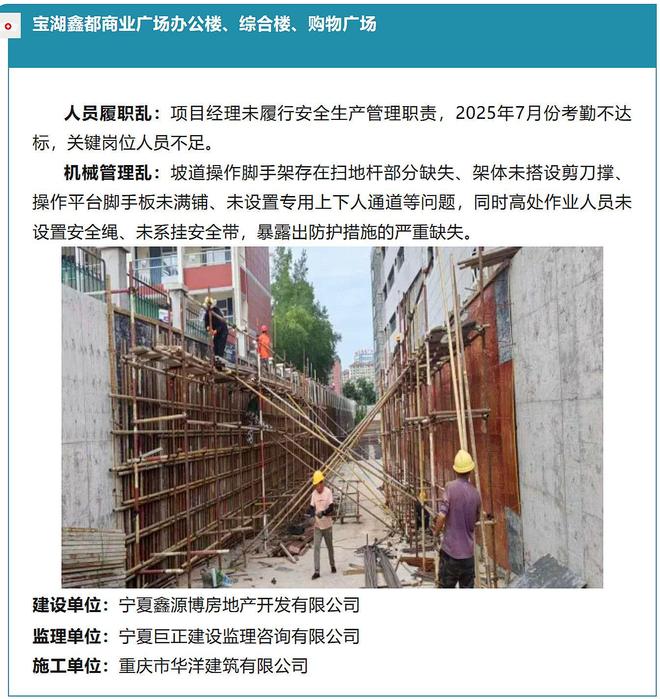 银川市宝湖鑫都商业广场办公楼、综合楼、购物广场项目被曝光